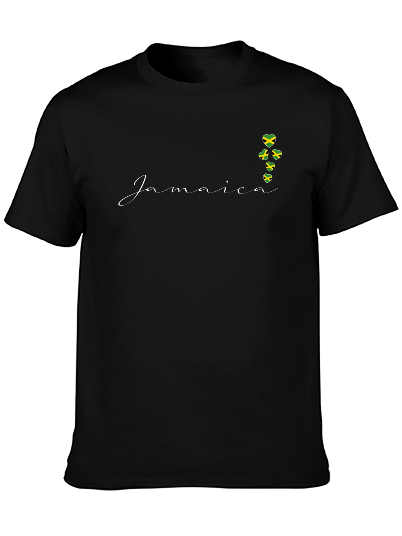 Jamaica Flag Heart T-Shirt