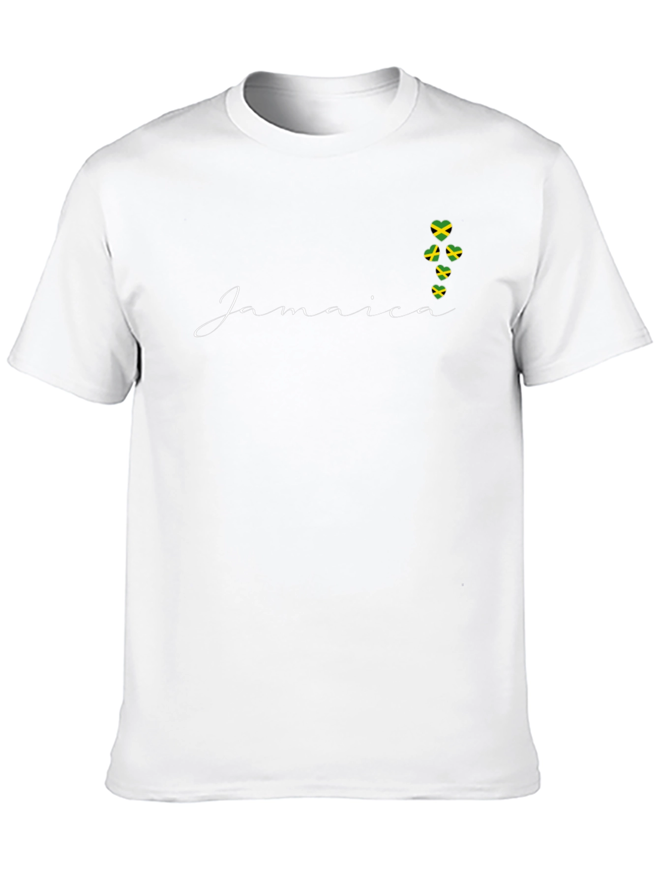 Jamaica Flag Heart T-Shirt