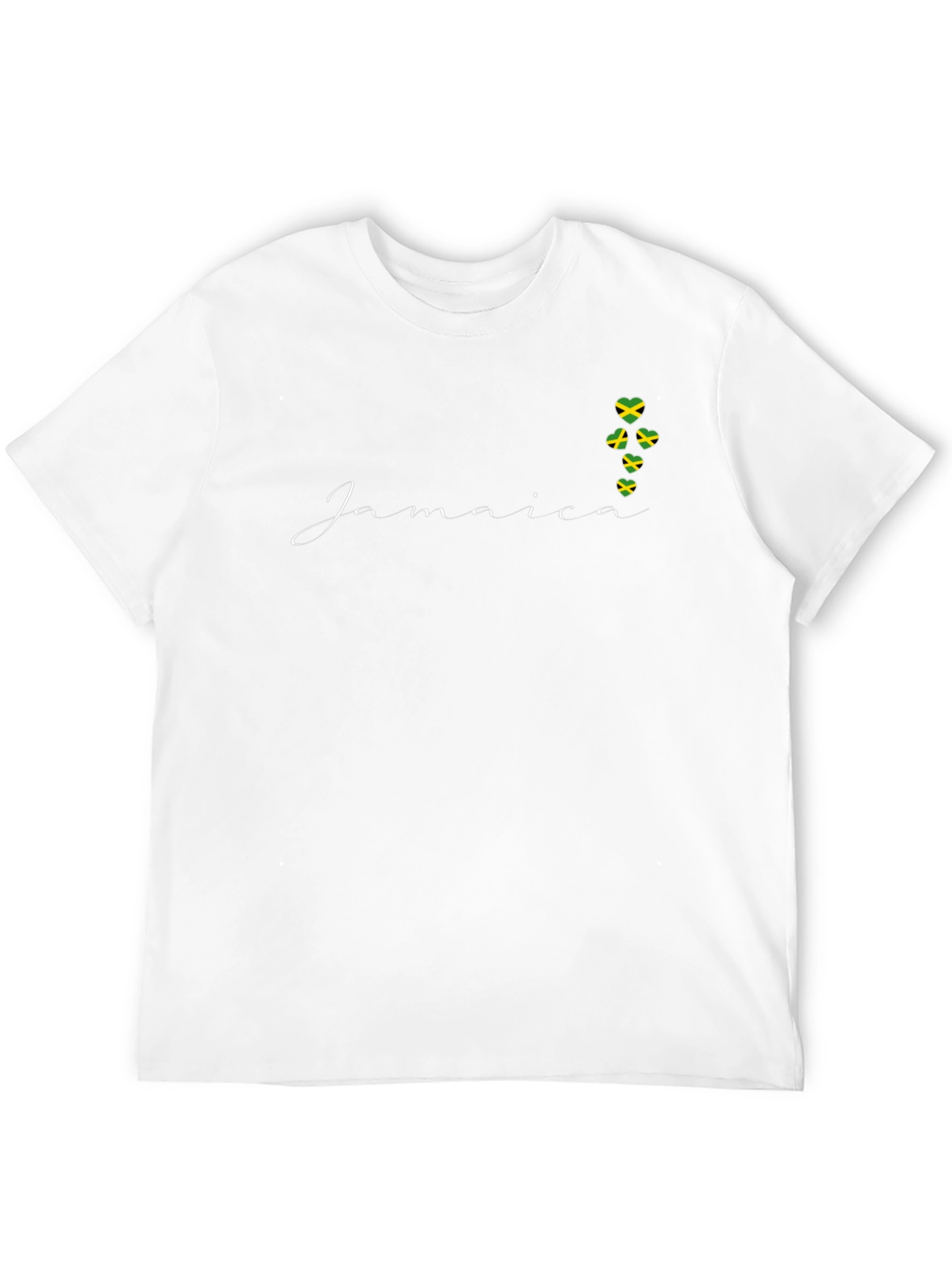 Jamaica Flag Heart T-Shirt
