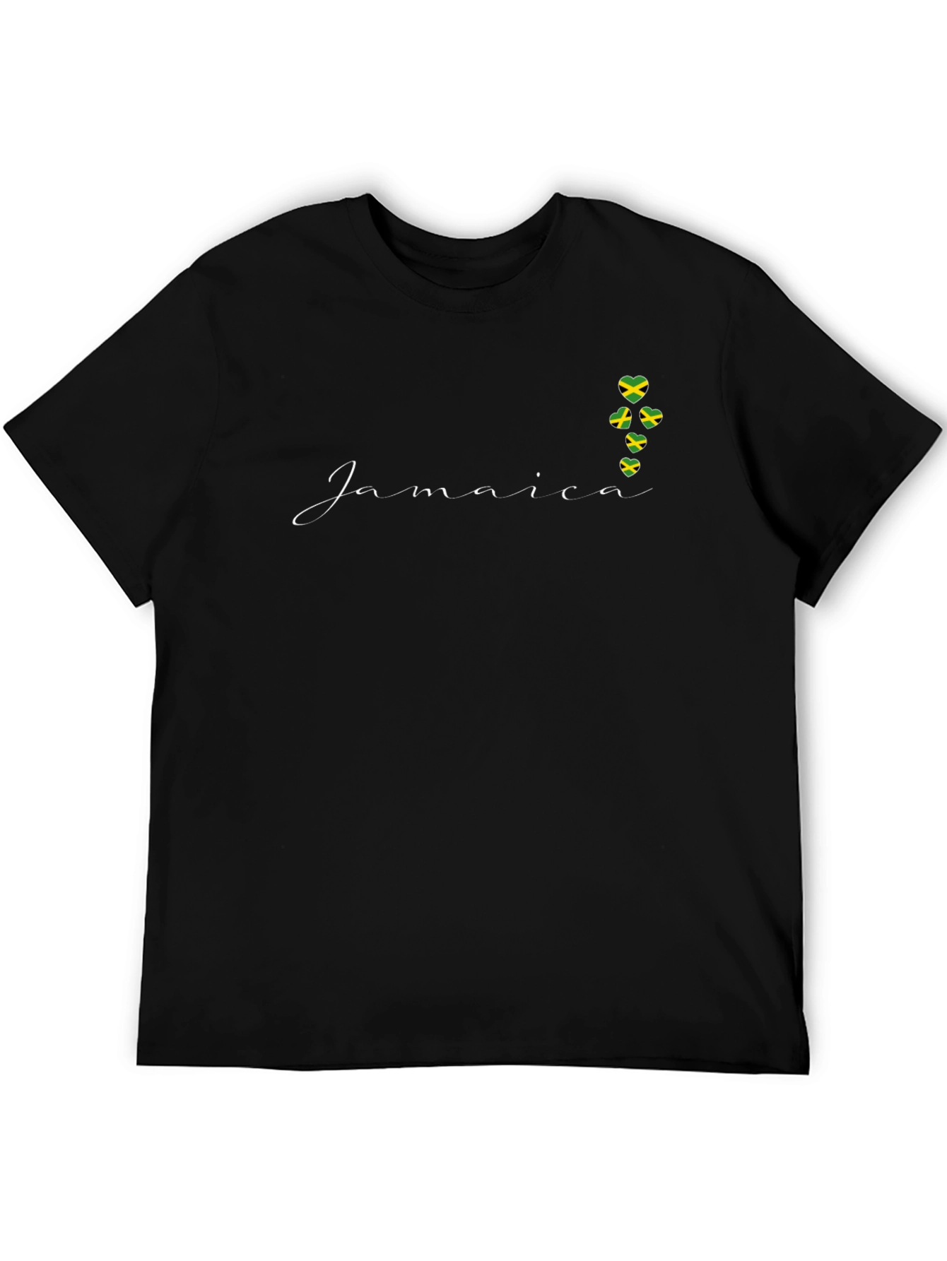 Jamaica Flag Heart T-Shirt