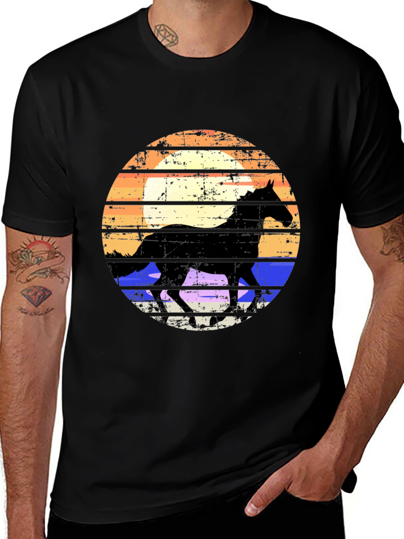 Horse Silhouette Graphic Tee