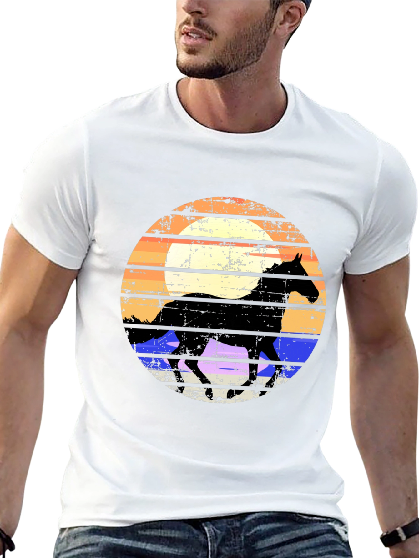 Horse Silhouette Graphic Tee