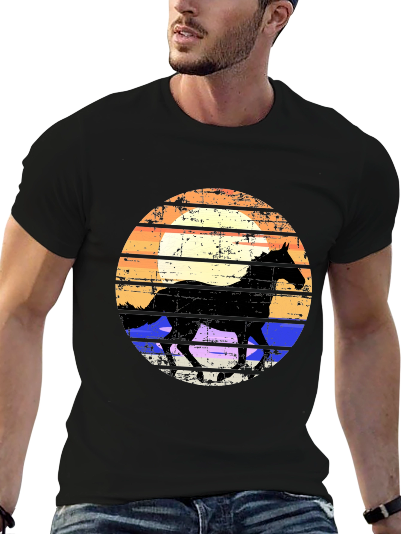 Horse Silhouette Graphic Tee