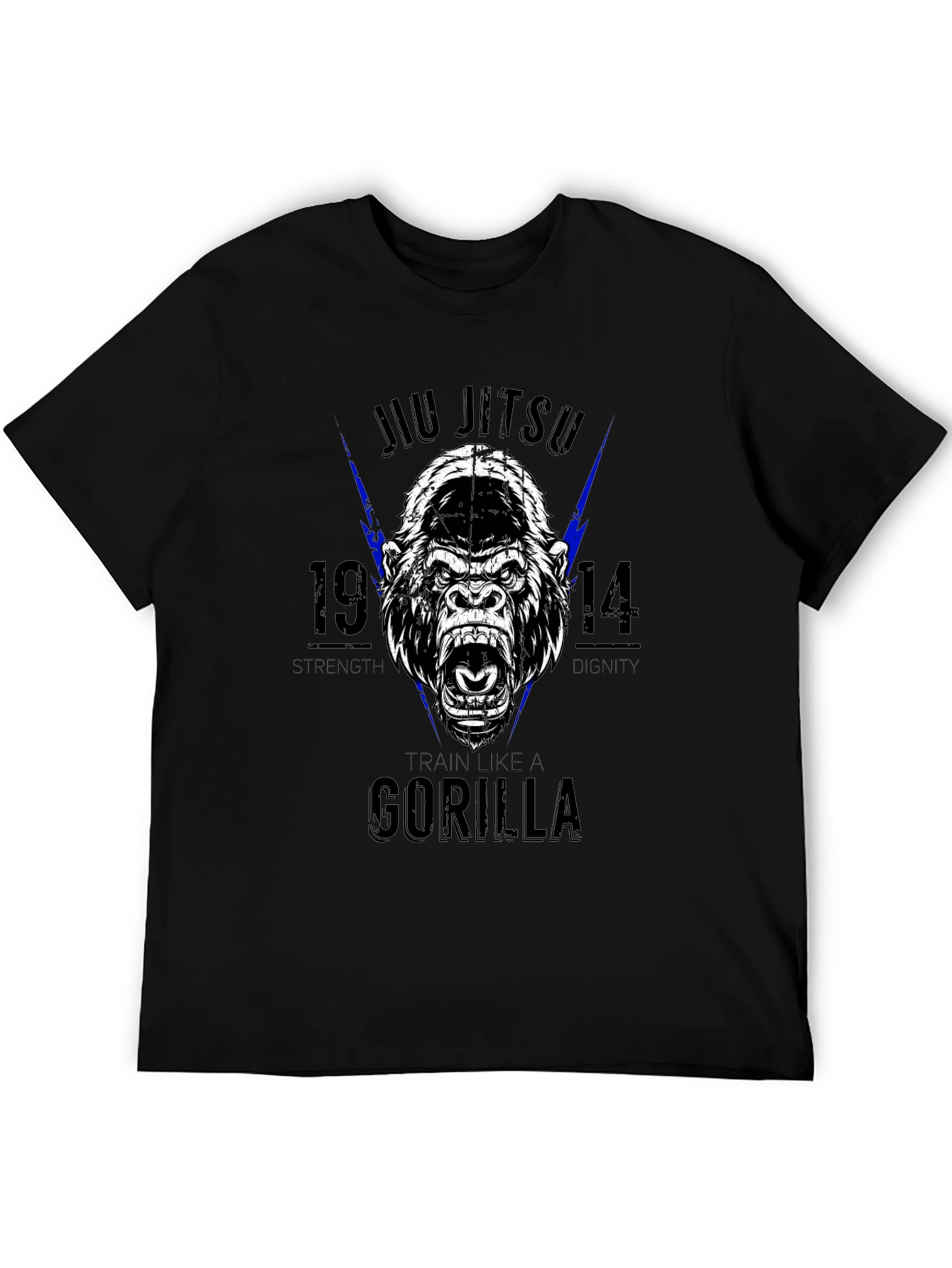 Jiu Jitsu Gorilla Black T-Shirt