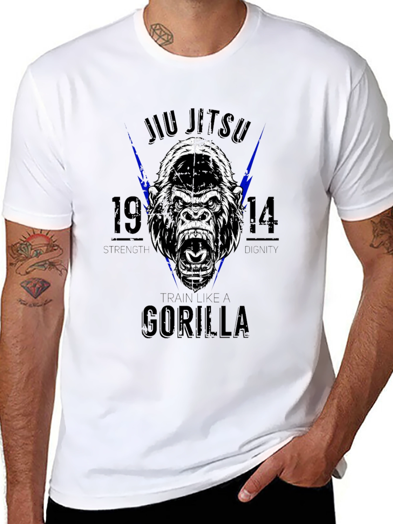 Jiu Jitsu Gorilla Black T-Shirt