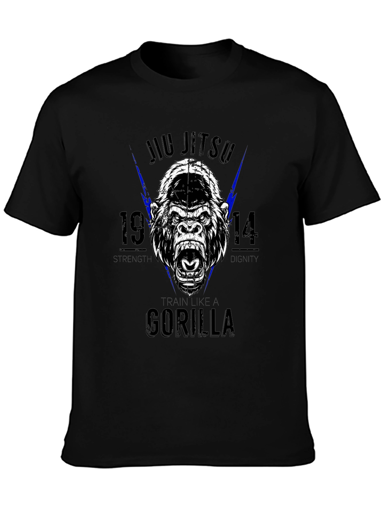 Jiu Jitsu Gorilla Black T-Shirt