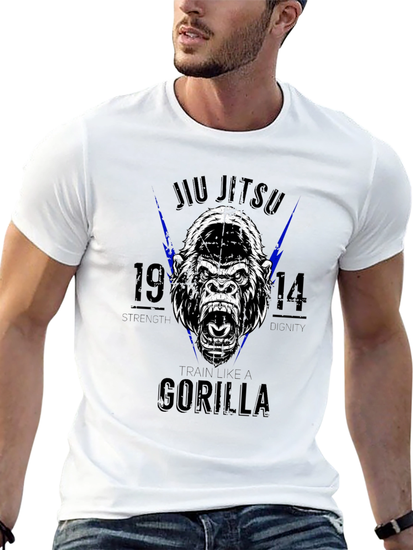 Jiu Jitsu Gorilla Black T-Shirt