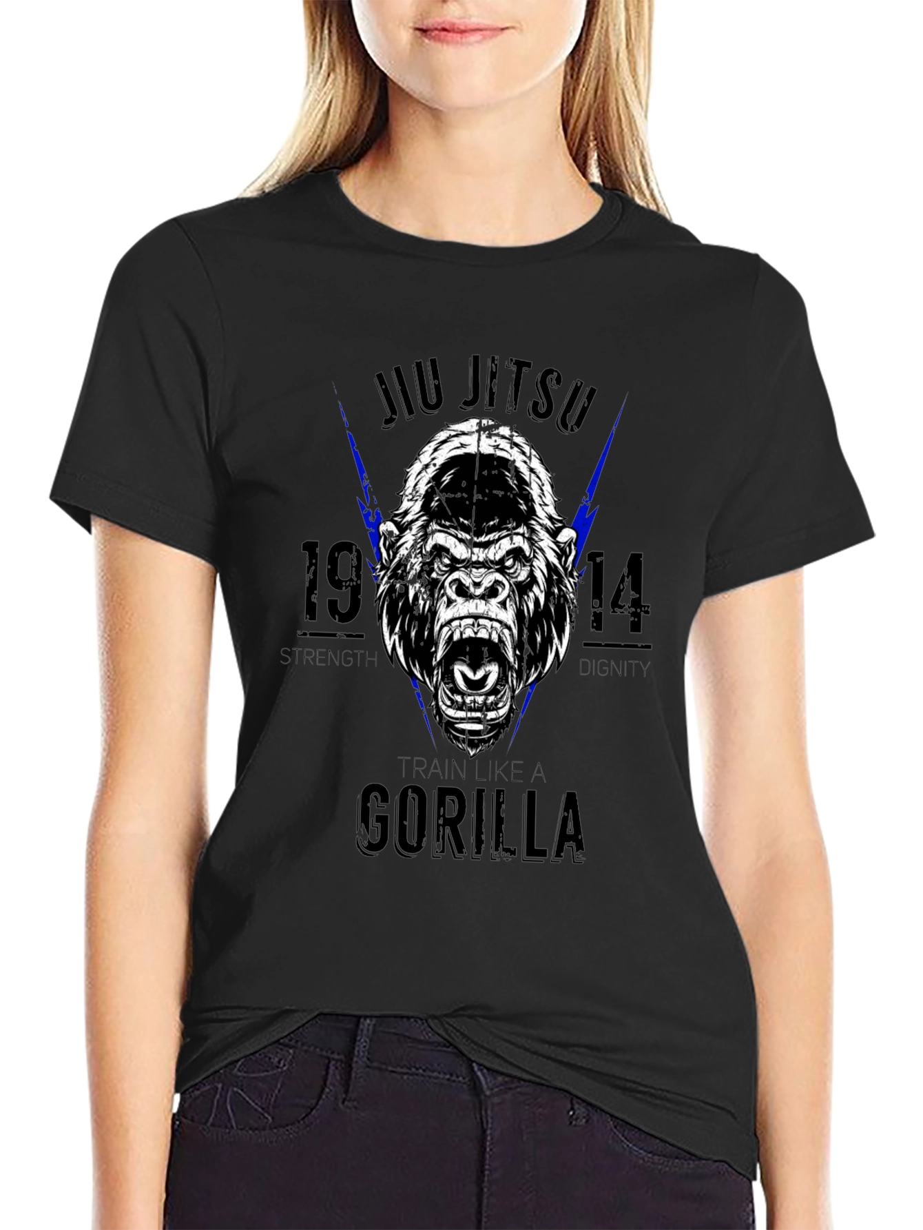 Jiu Jitsu Gorilla Black T-Shirt