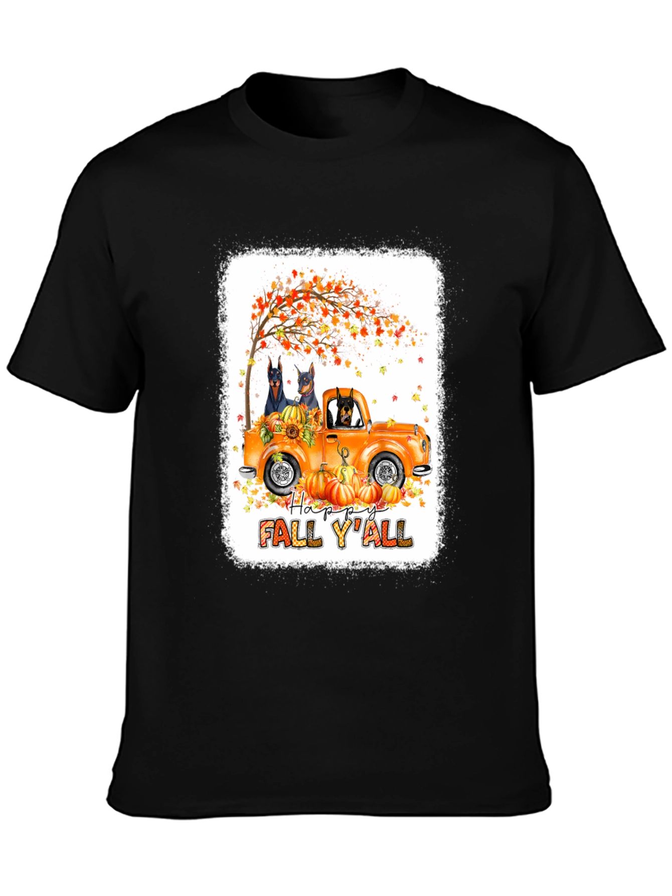 Fall Doberman Truck T-Shirt