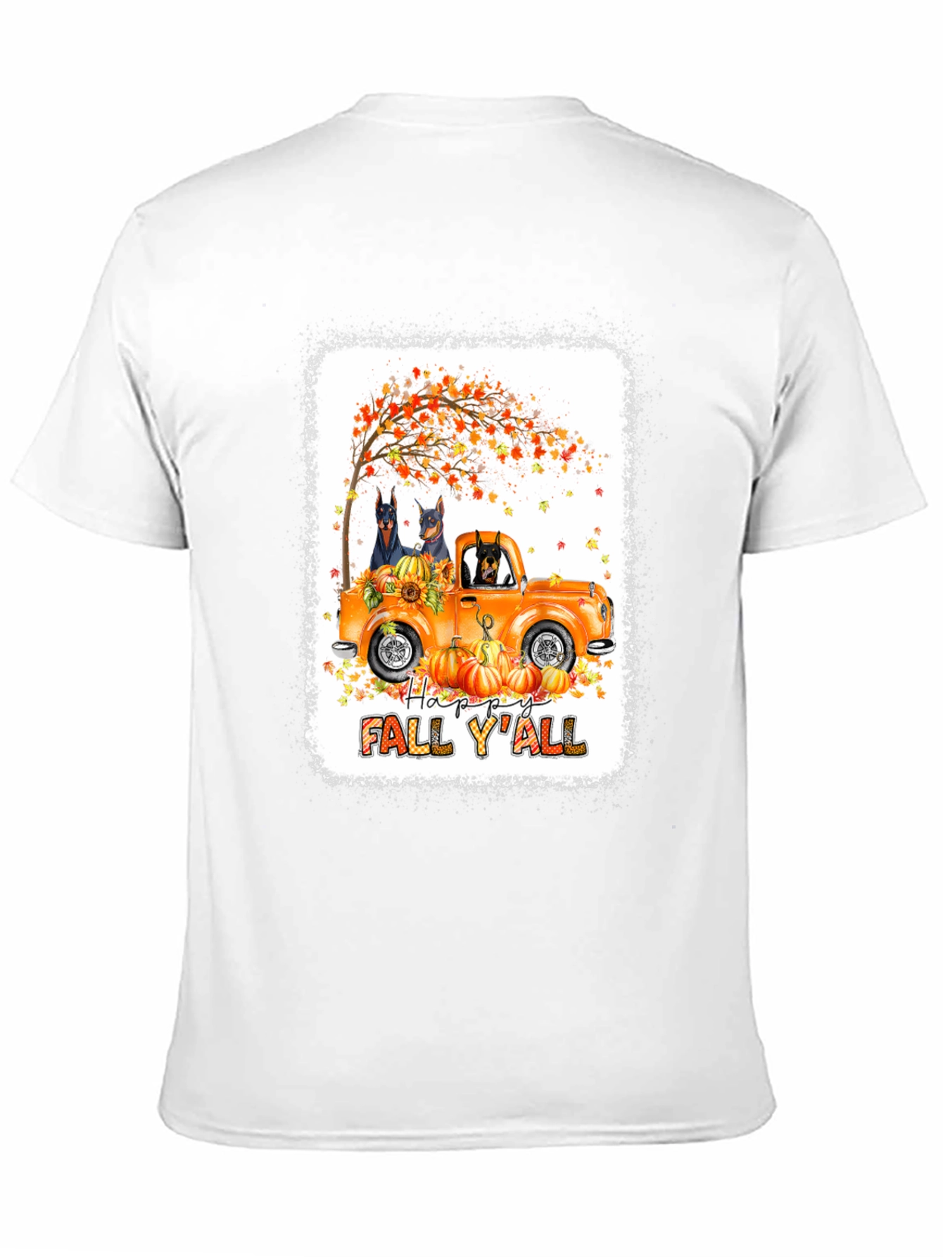 Fall Doberman Truck T-Shirt