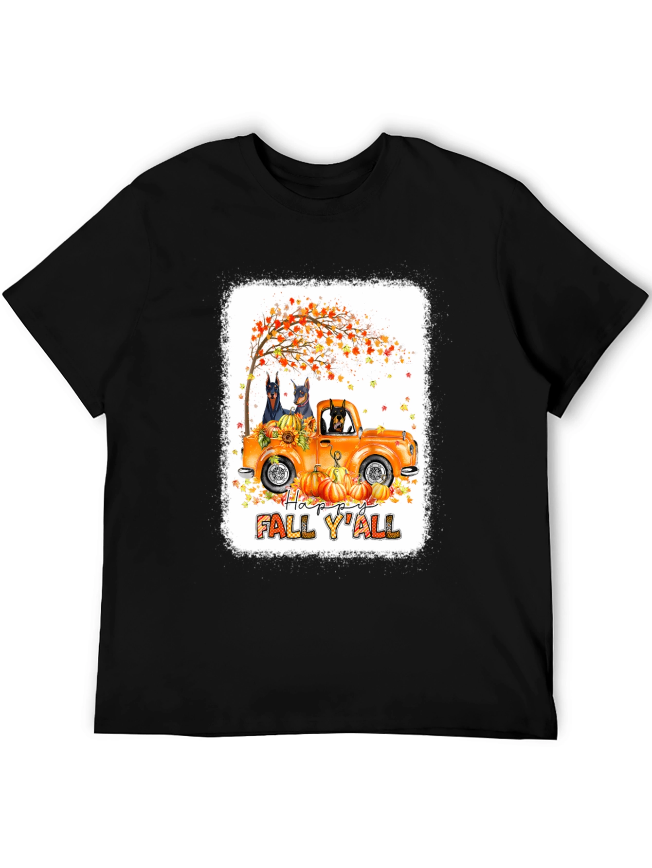 Fall Doberman Truck T-Shirt
