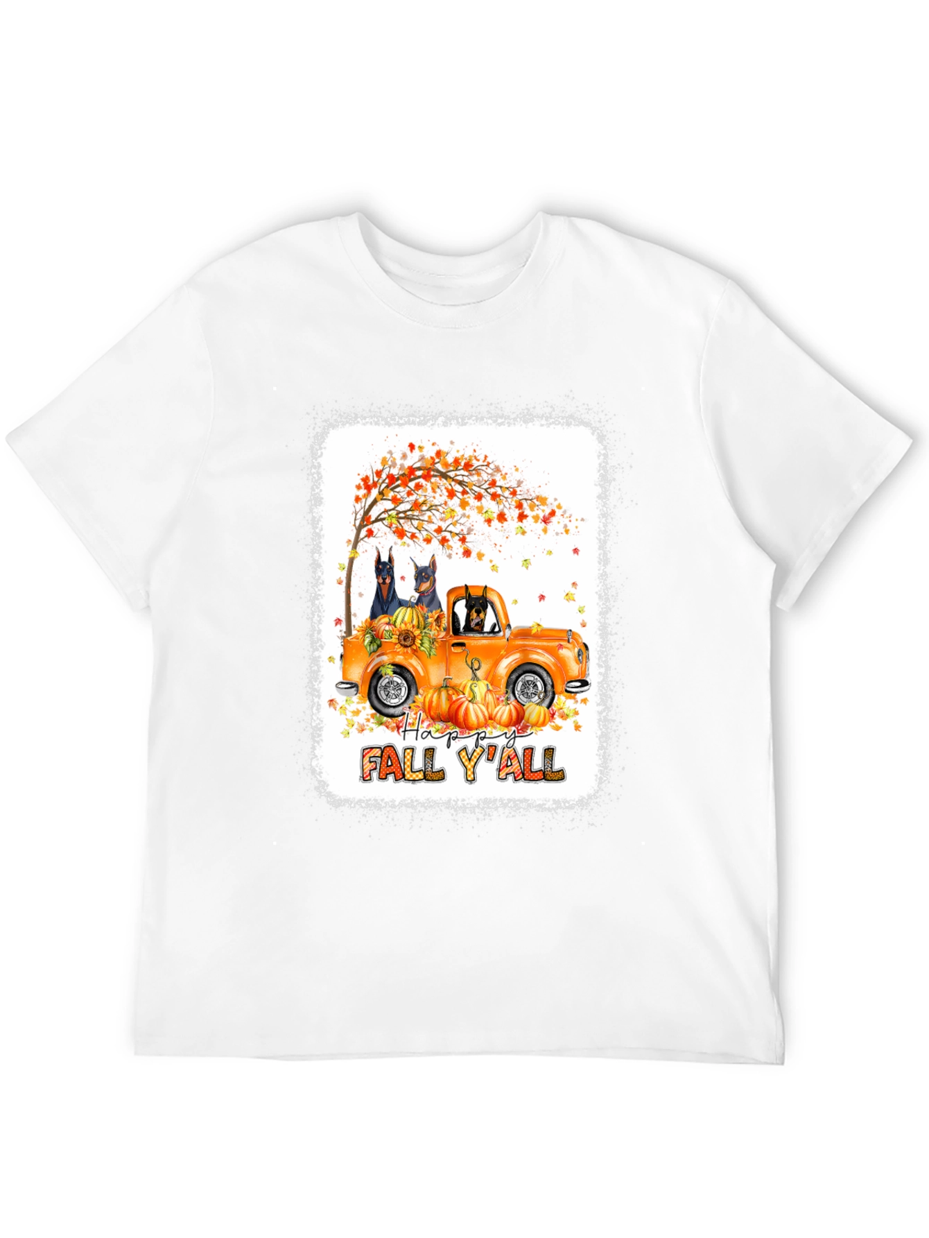 Fall Doberman Truck T-Shirt