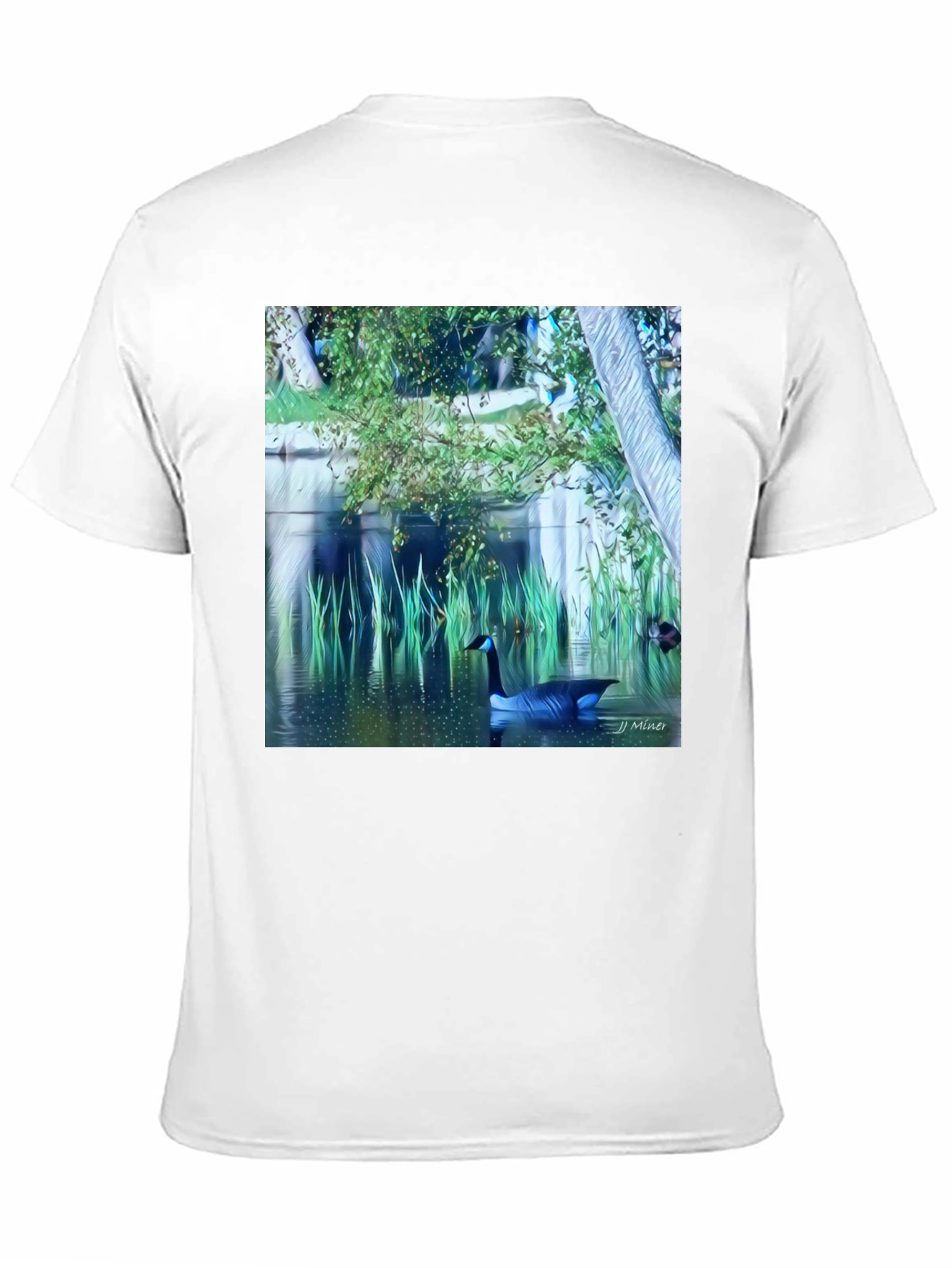 Nature Scene Graphic Tee - Lakeside Goose Design