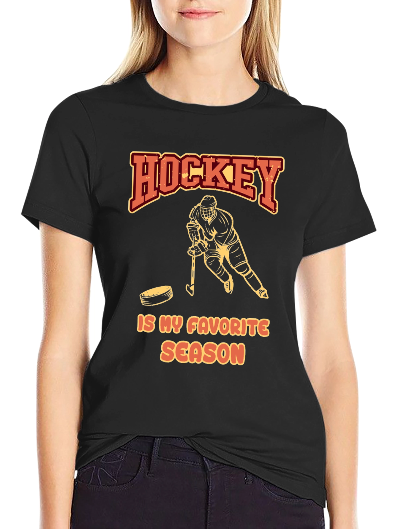 Hockey is My Favorite Season Graphic T-Shirt