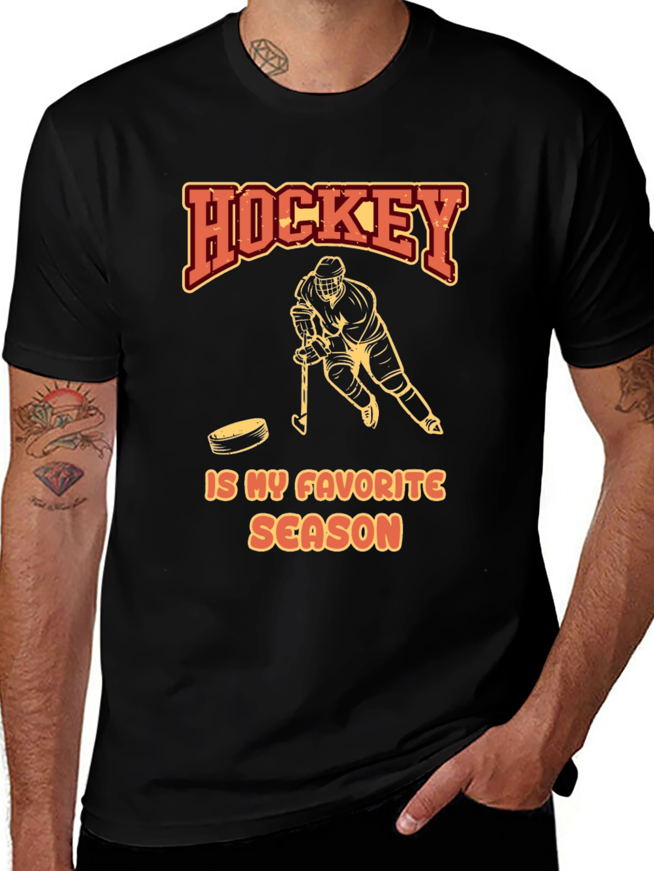 Hockey is My Favorite Season Graphic T-Shirt