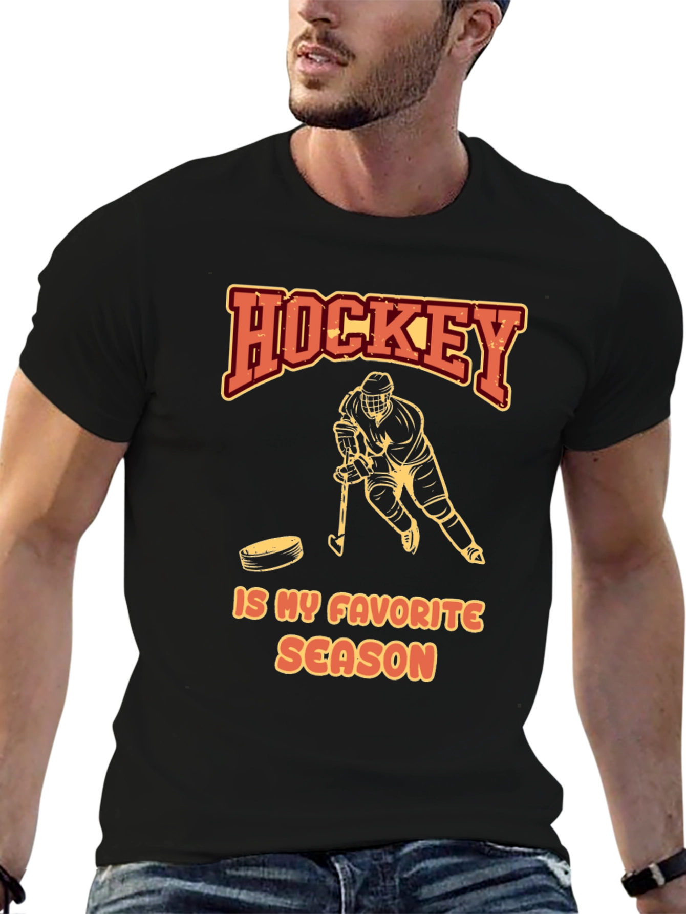 Hockey is My Favorite Season Graphic T-Shirt