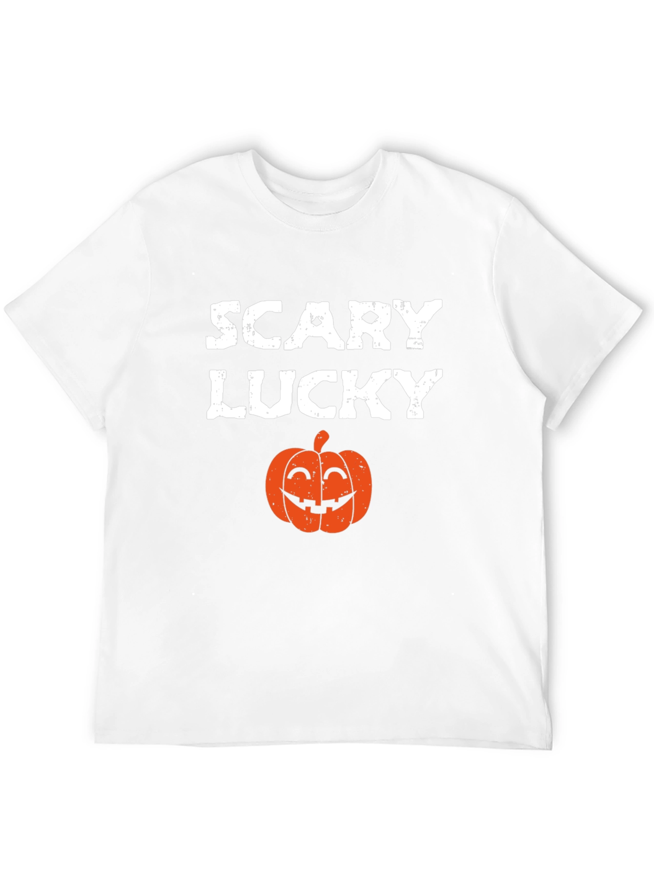 Scary Lucky Halloween Pumpkin Graphic Tee