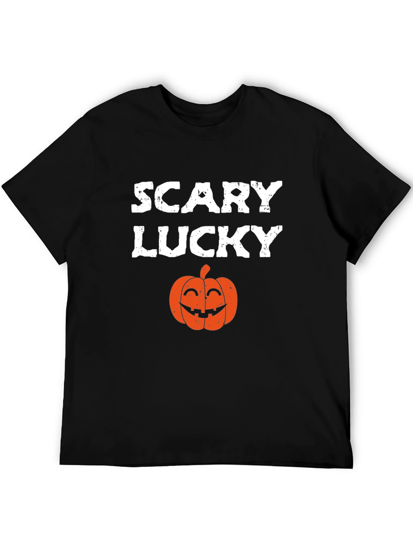 Scary Lucky Halloween Pumpkin Graphic Tee