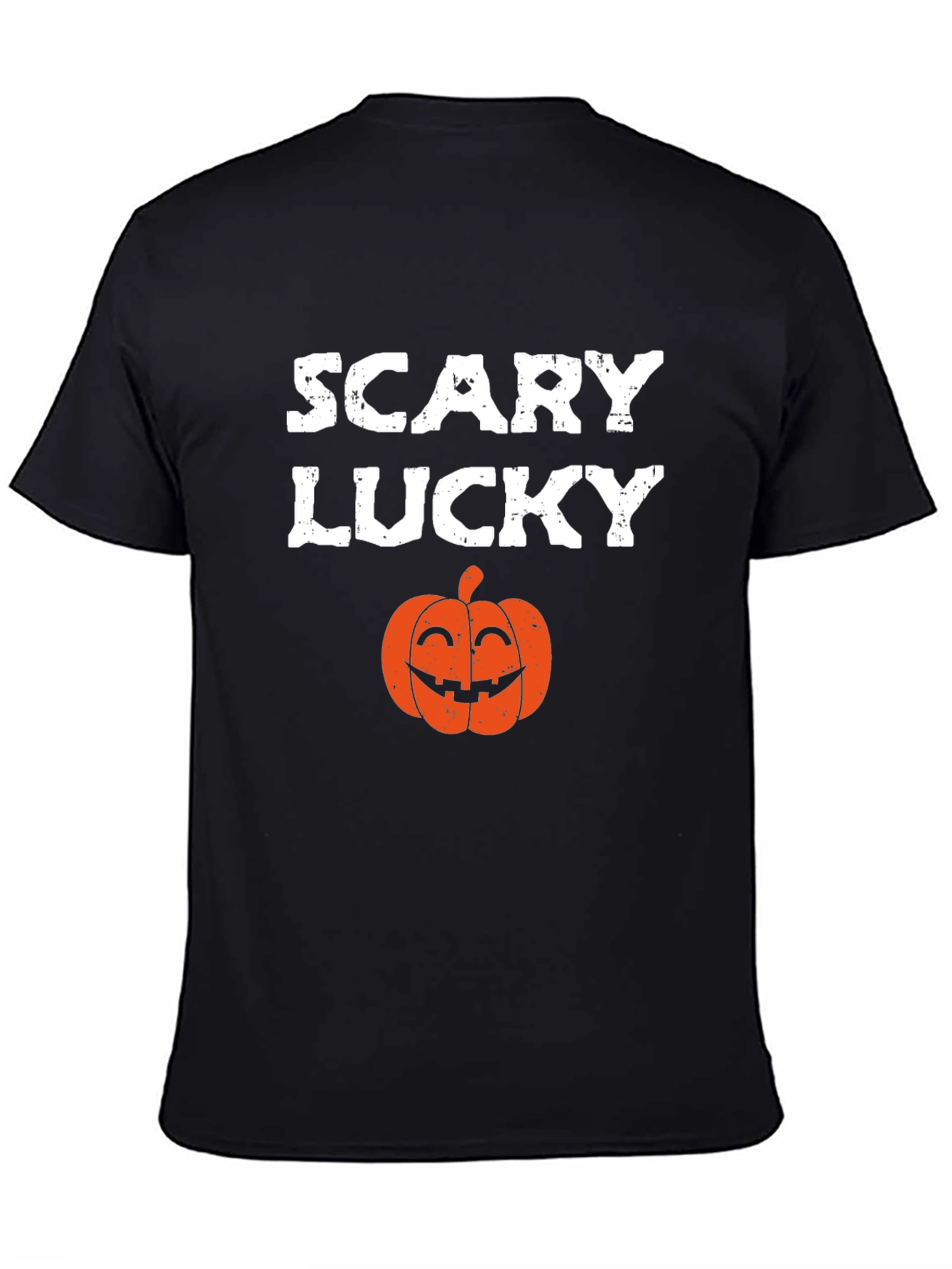 Scary Lucky Halloween Pumpkin Graphic Tee