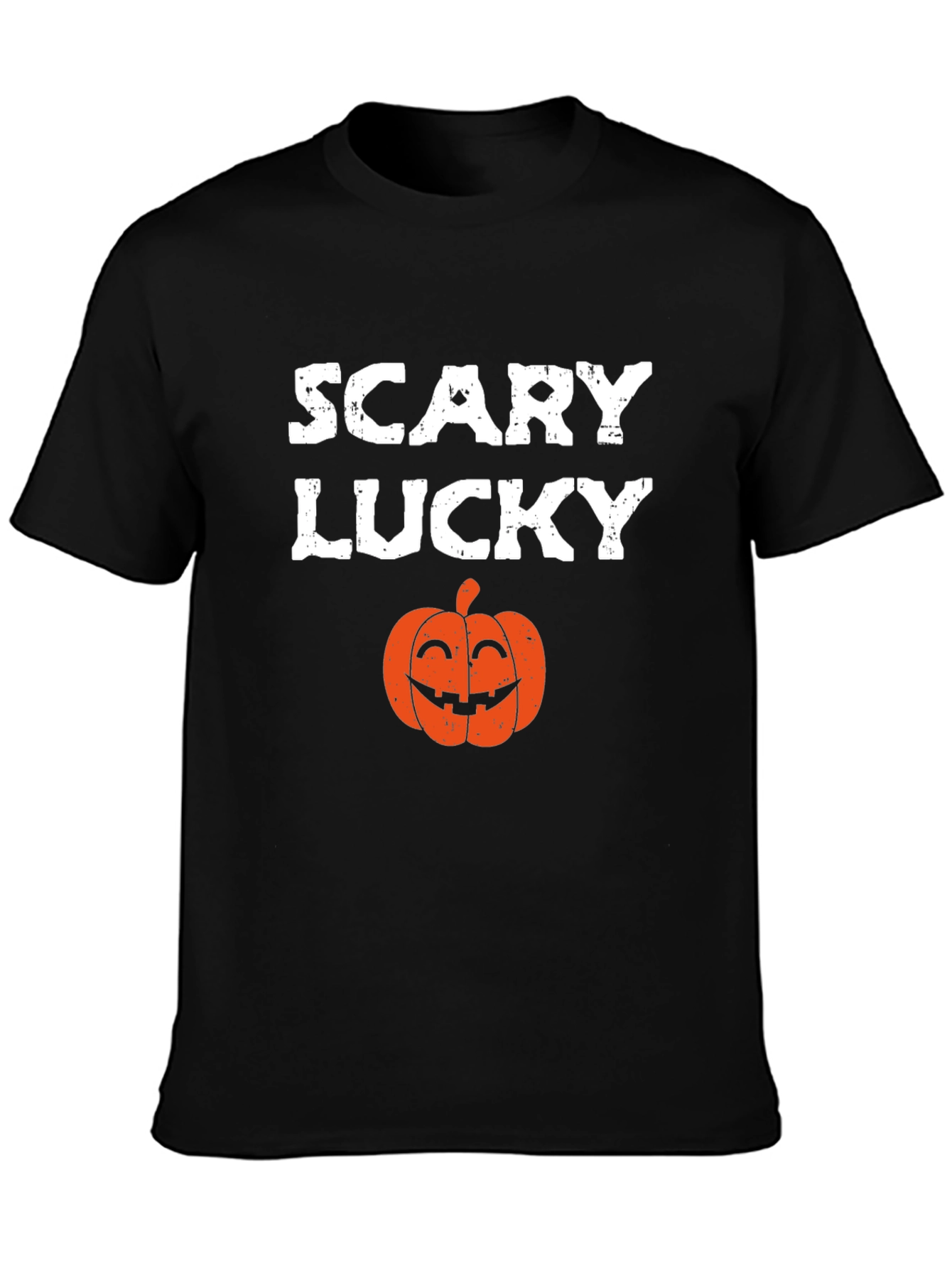 Scary Lucky Halloween Pumpkin Graphic Tee