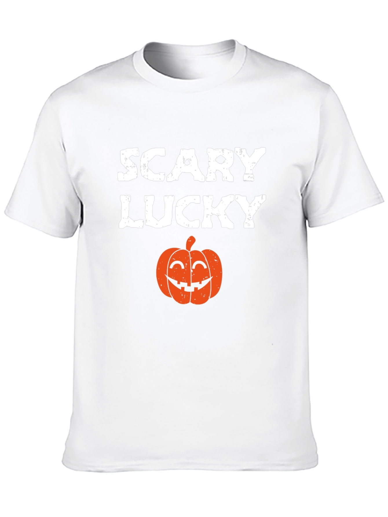 Scary Lucky Halloween Pumpkin Graphic Tee