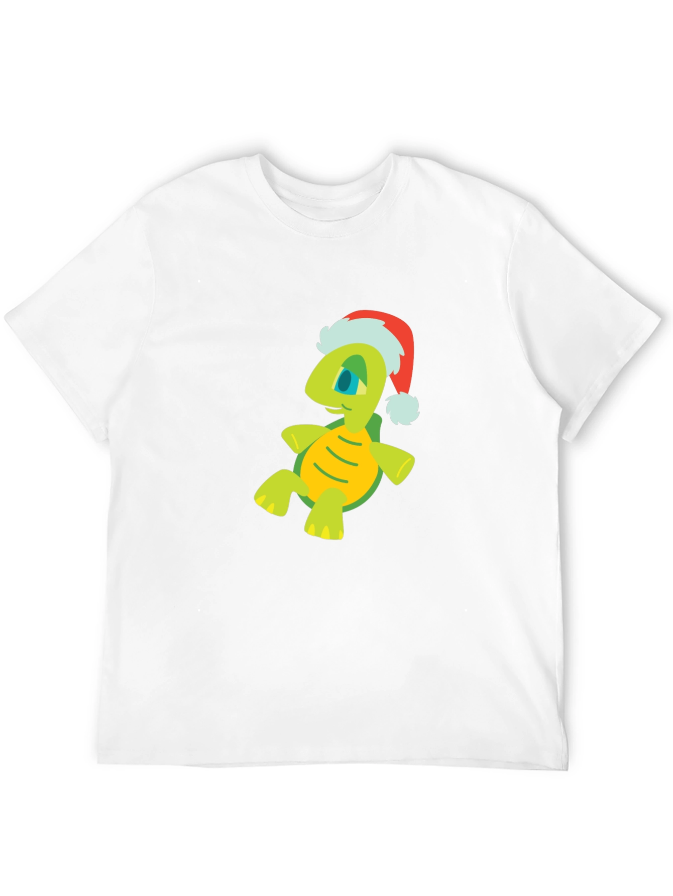 Festive Turtle Graphic Tee - Black