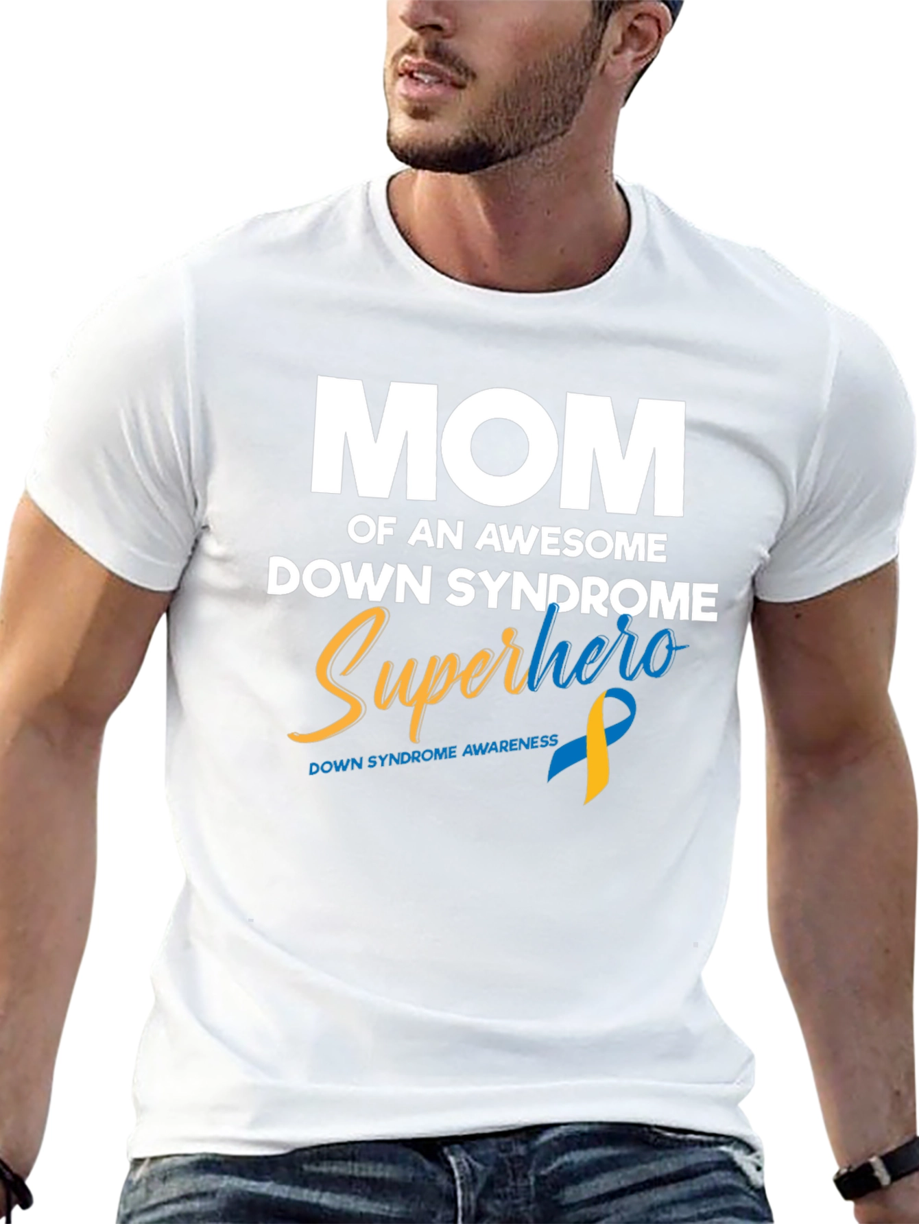 Down Syndrome Awareness Superhero Mom T-Shirt