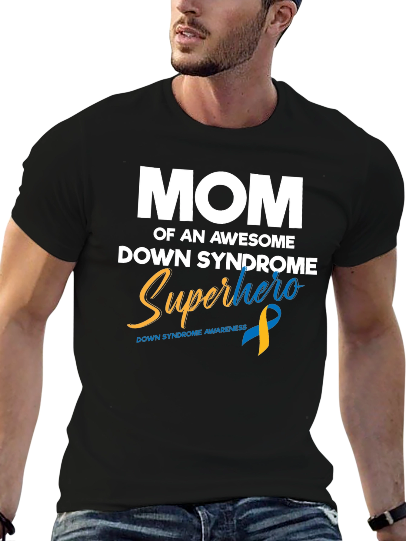 Down Syndrome Awareness Superhero Mom T-Shirt