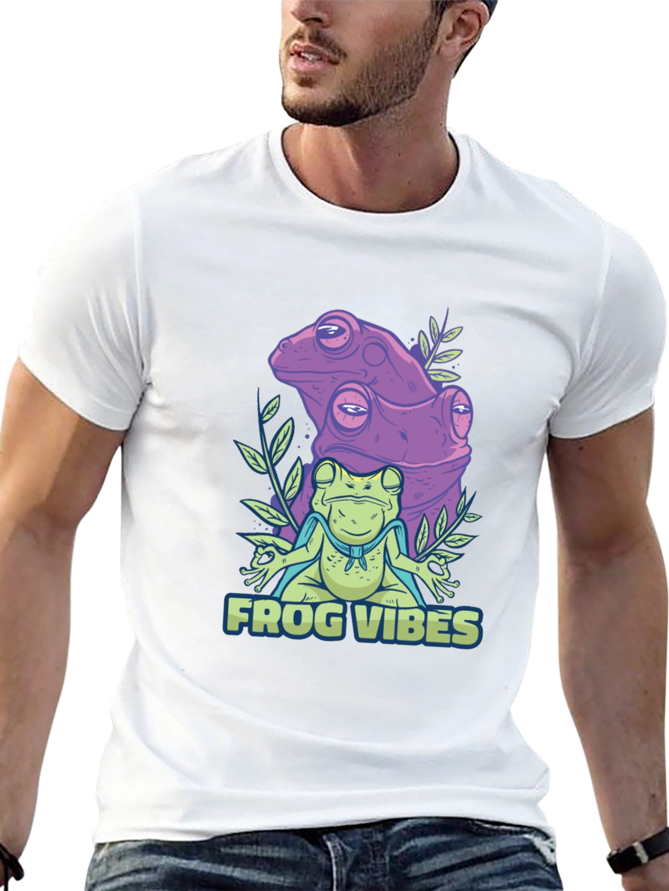 Frog Vibes Graphic Tee - Relaxed Fit
