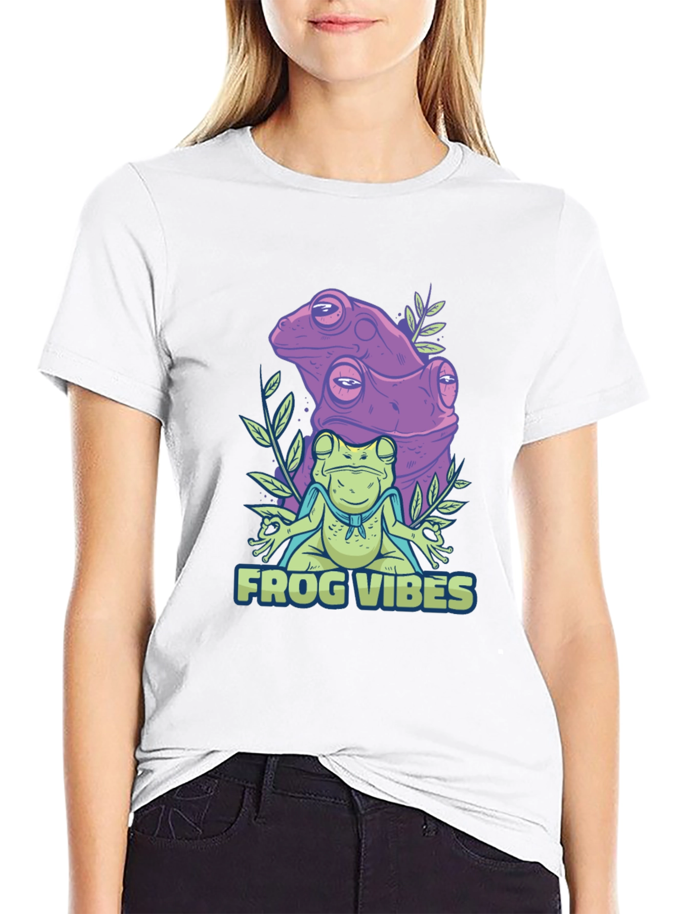Frog Vibes Graphic Tee - Relaxed Fit