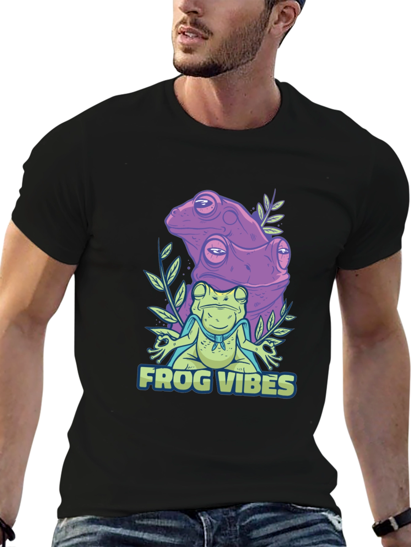 Frog Vibes Graphic Tee - Relaxed Fit