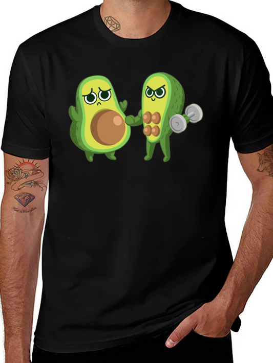Funny Avocado Gym T-Shirt - Black