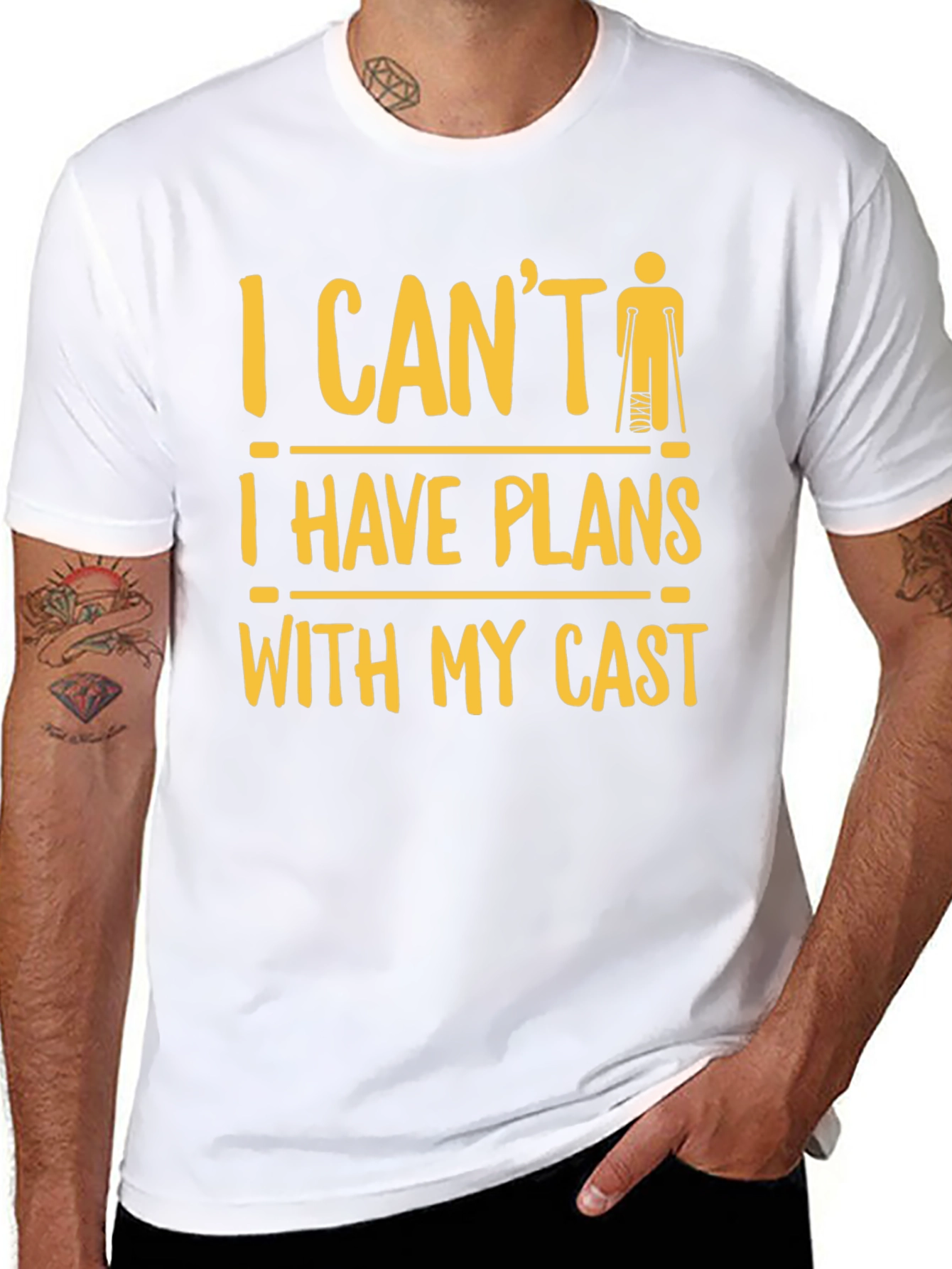 Funny Injury T-Shirt: I Cant Plans with My Cast