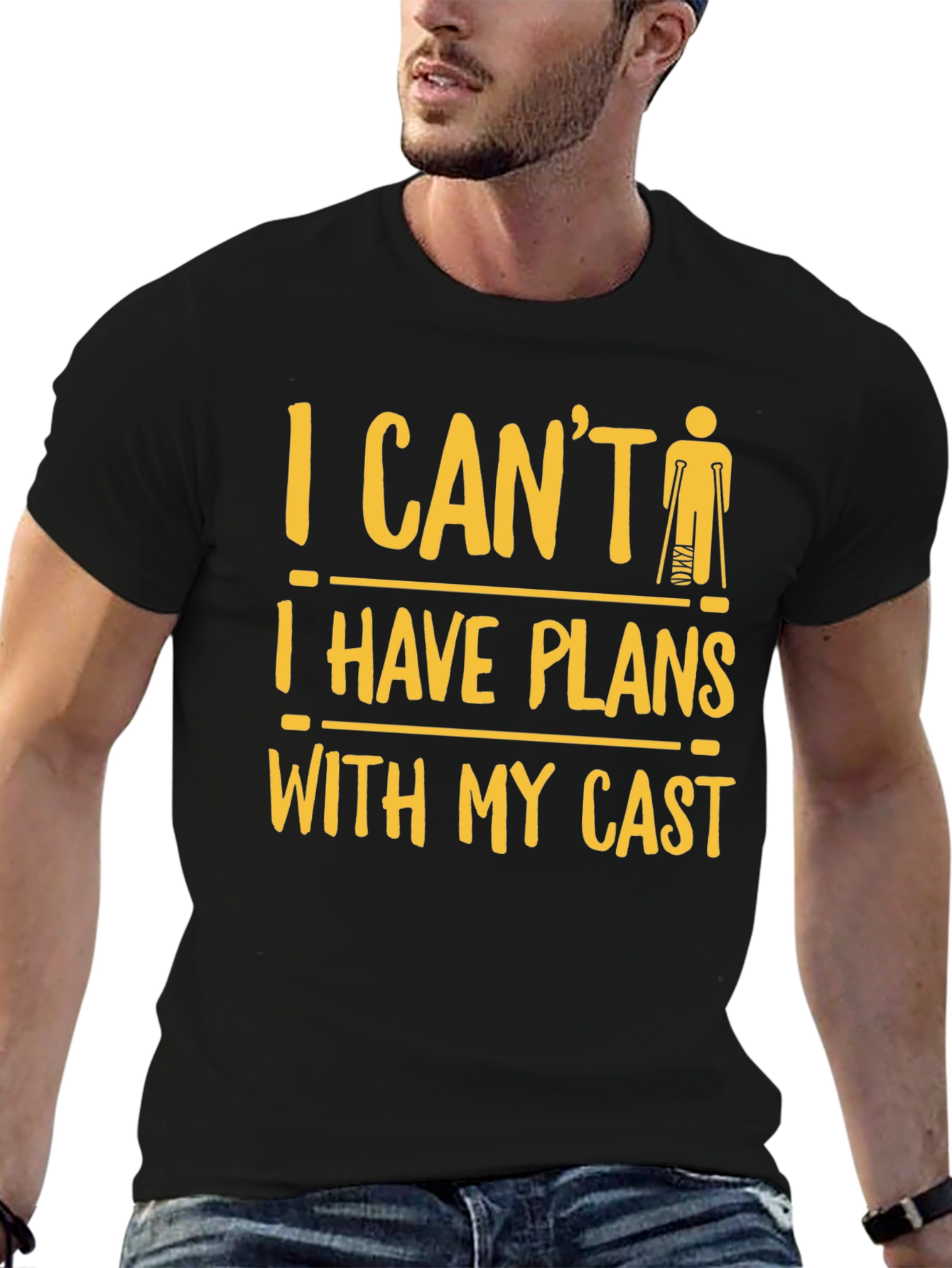 Funny Injury T-Shirt: I Cant Plans with My Cast