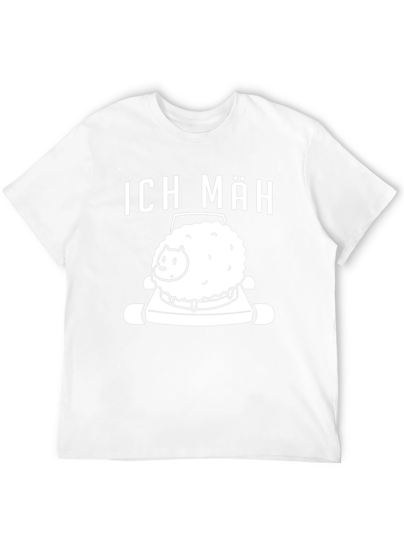 Ich Mah Sheep Lawn Mower Graphic T-Shirt