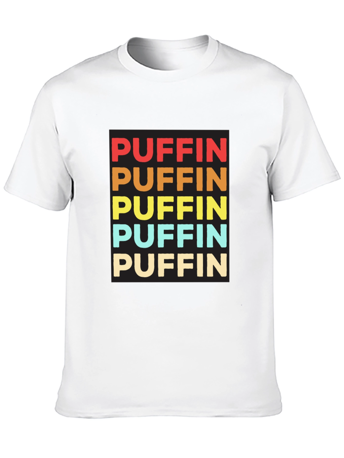 Puffin Colorful Retro T-Shirt