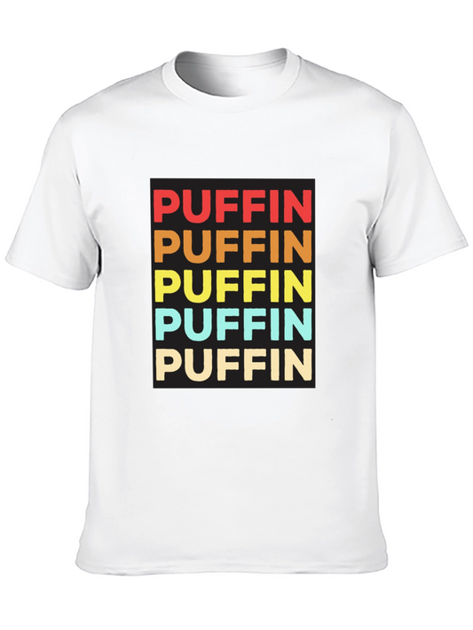 Puffin Colorful Retro T-Shirt
