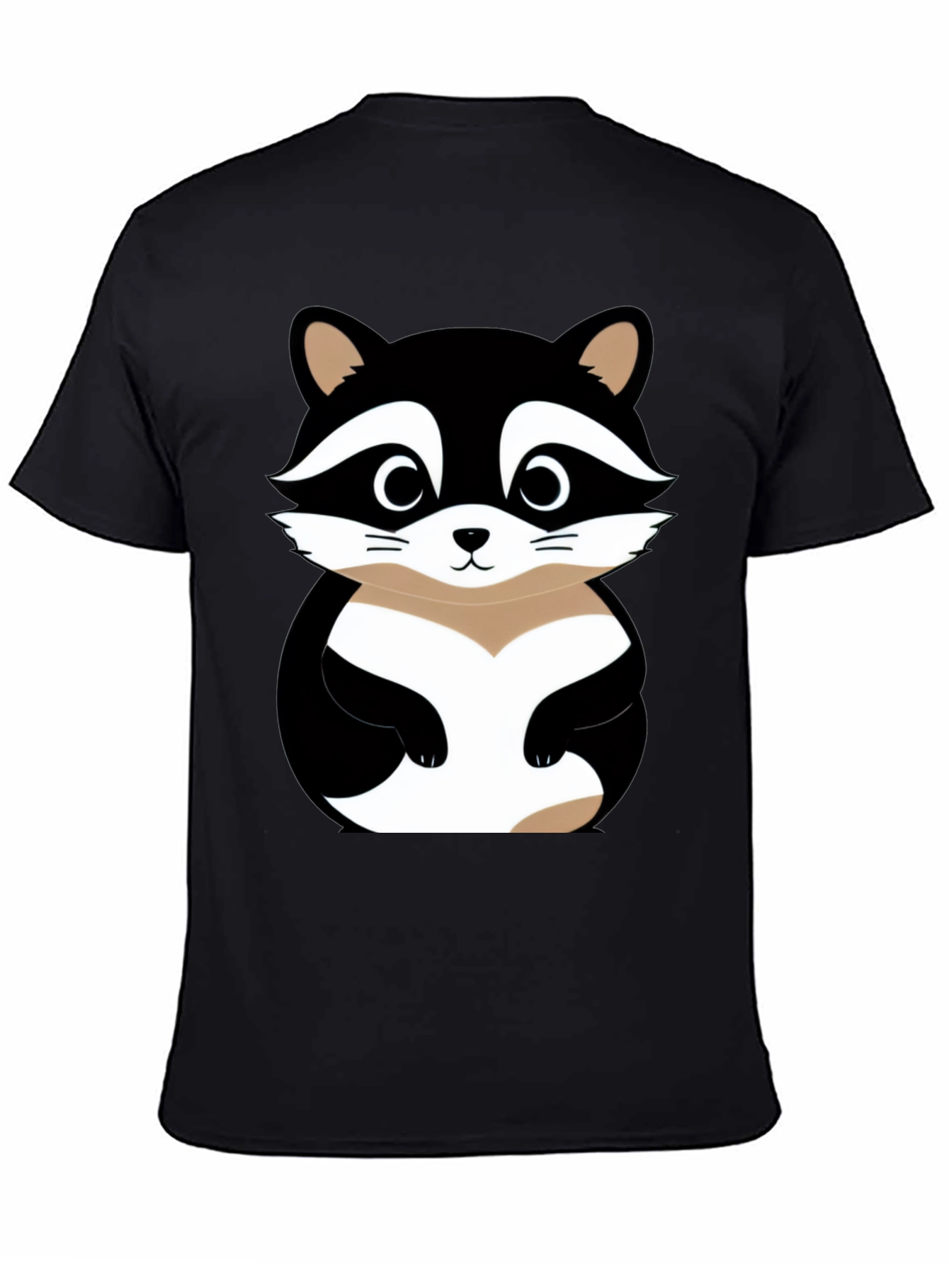 Cute Raccoon Graphic T-Shirt - Soft Cotton Blend