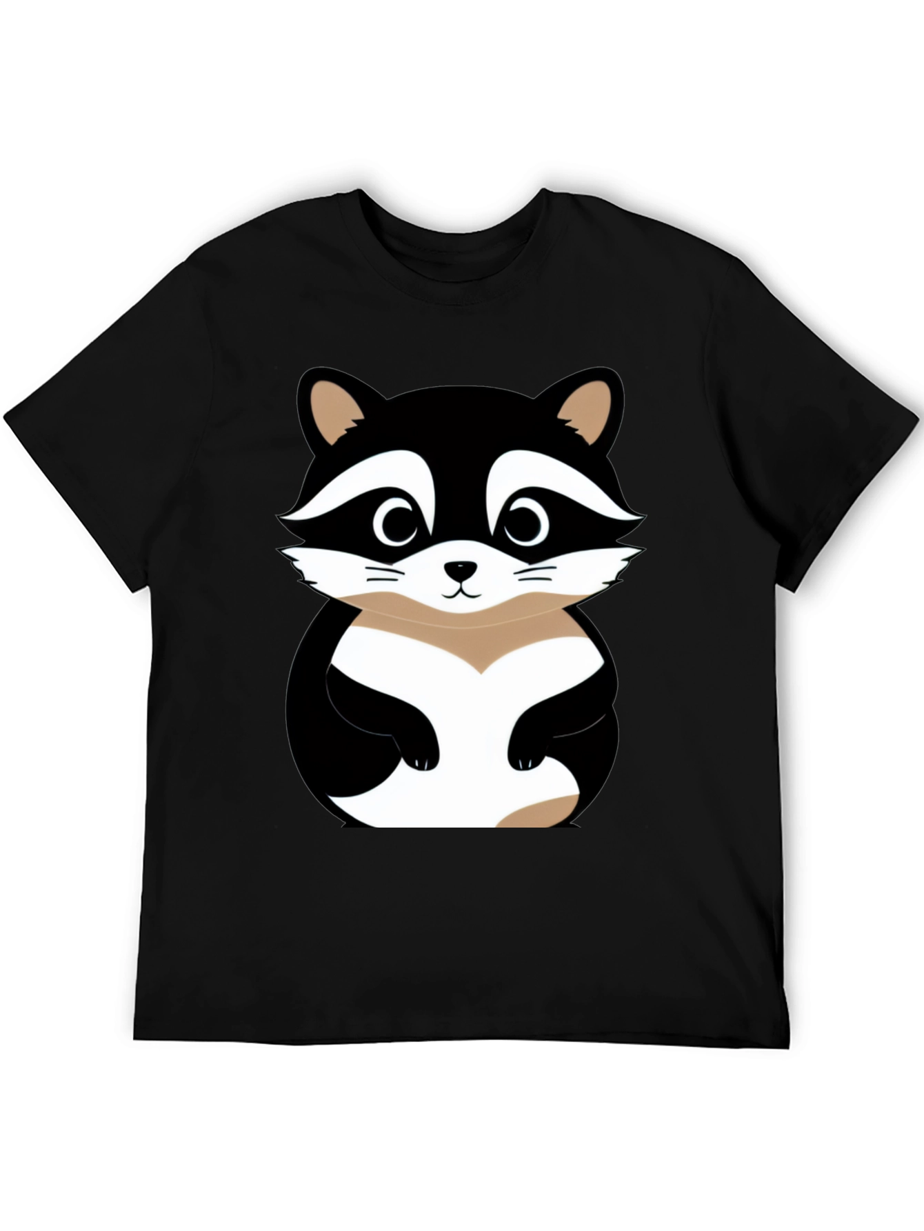 Cute Raccoon Graphic T-Shirt - Soft Cotton Blend