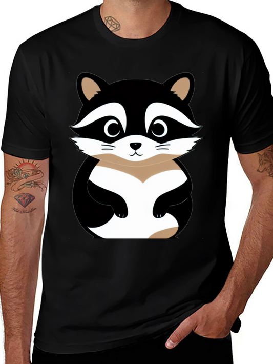 Cute Raccoon Graphic T-Shirt - Soft Cotton Blend