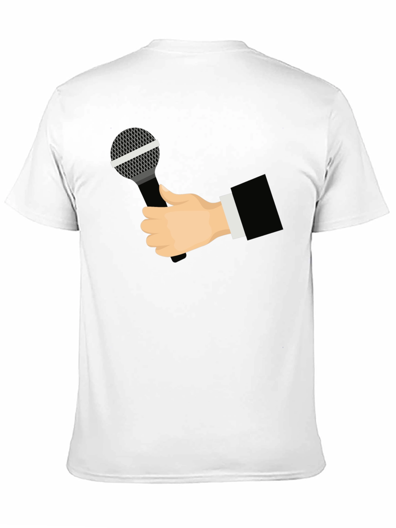 Mic Check T-Shirt - Black Graphic Tee