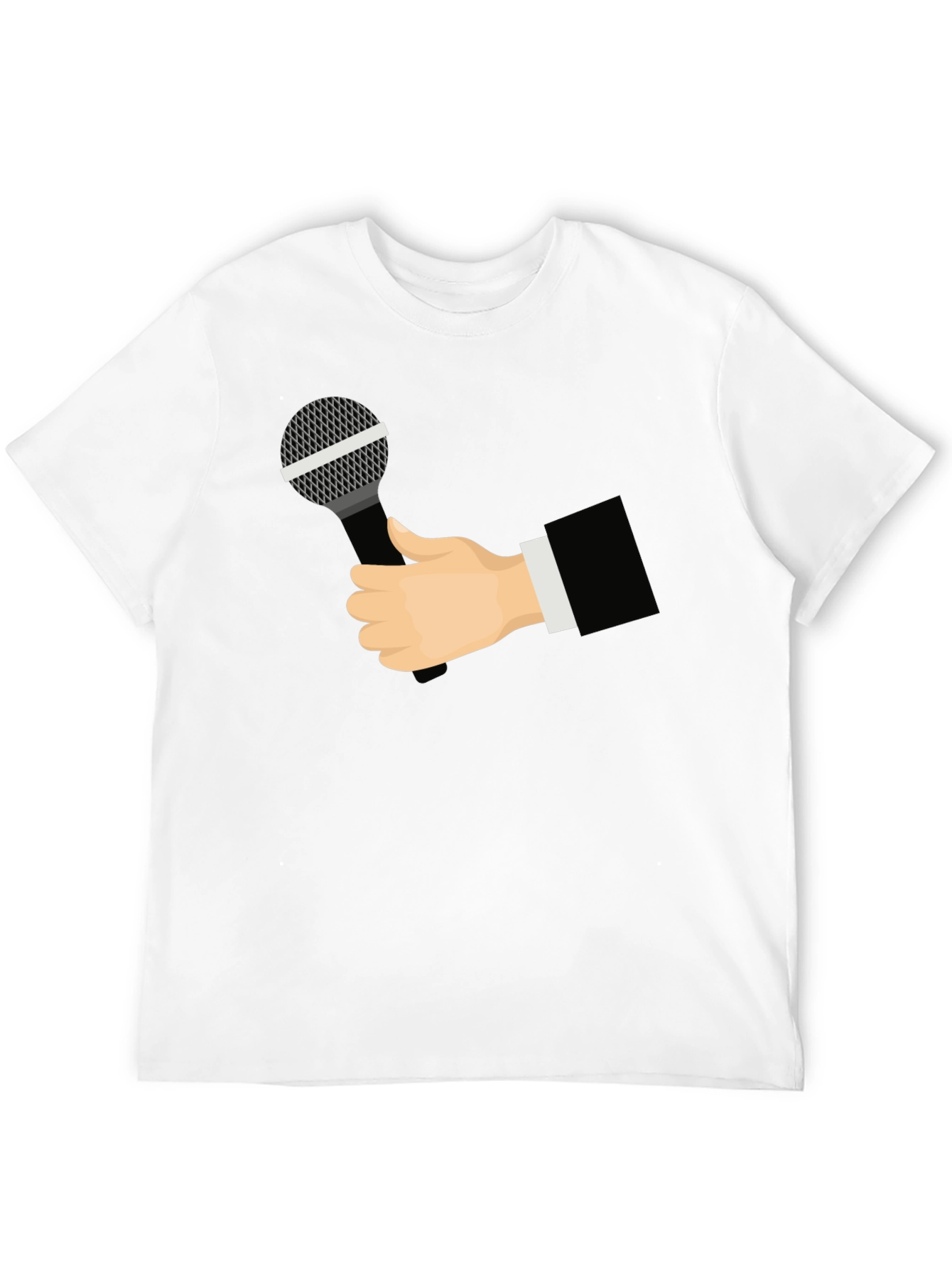 Mic Check T-Shirt - Black Graphic Tee
