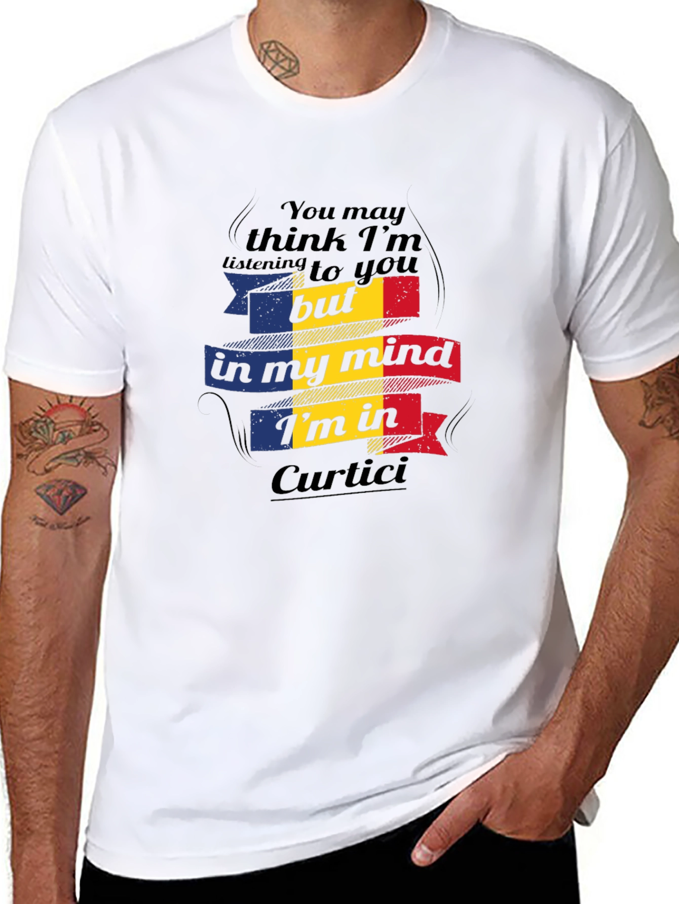 Romania Curtici Mind T-Shirt - Black