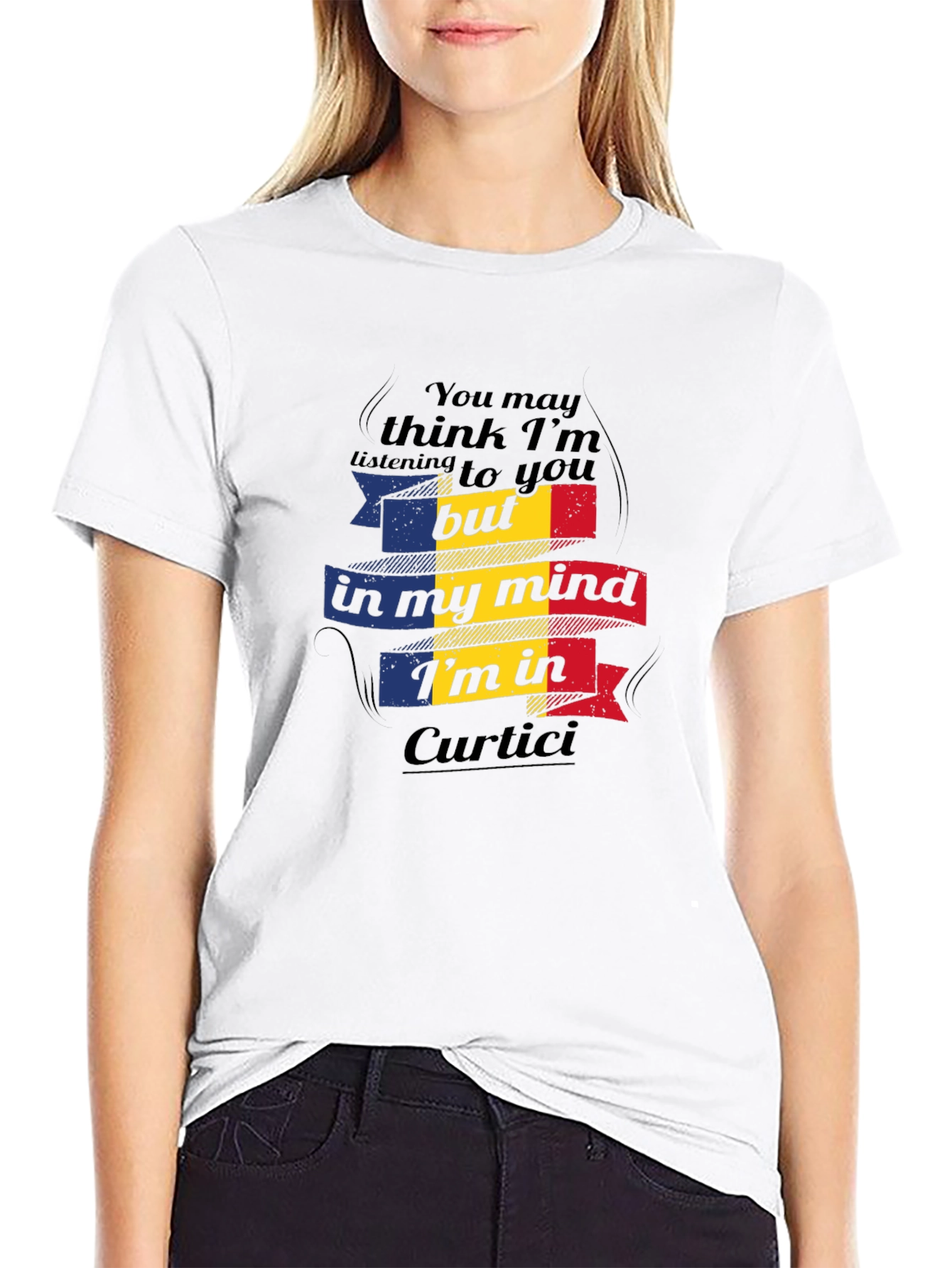 Romania Curtici Mind T-Shirt - Black