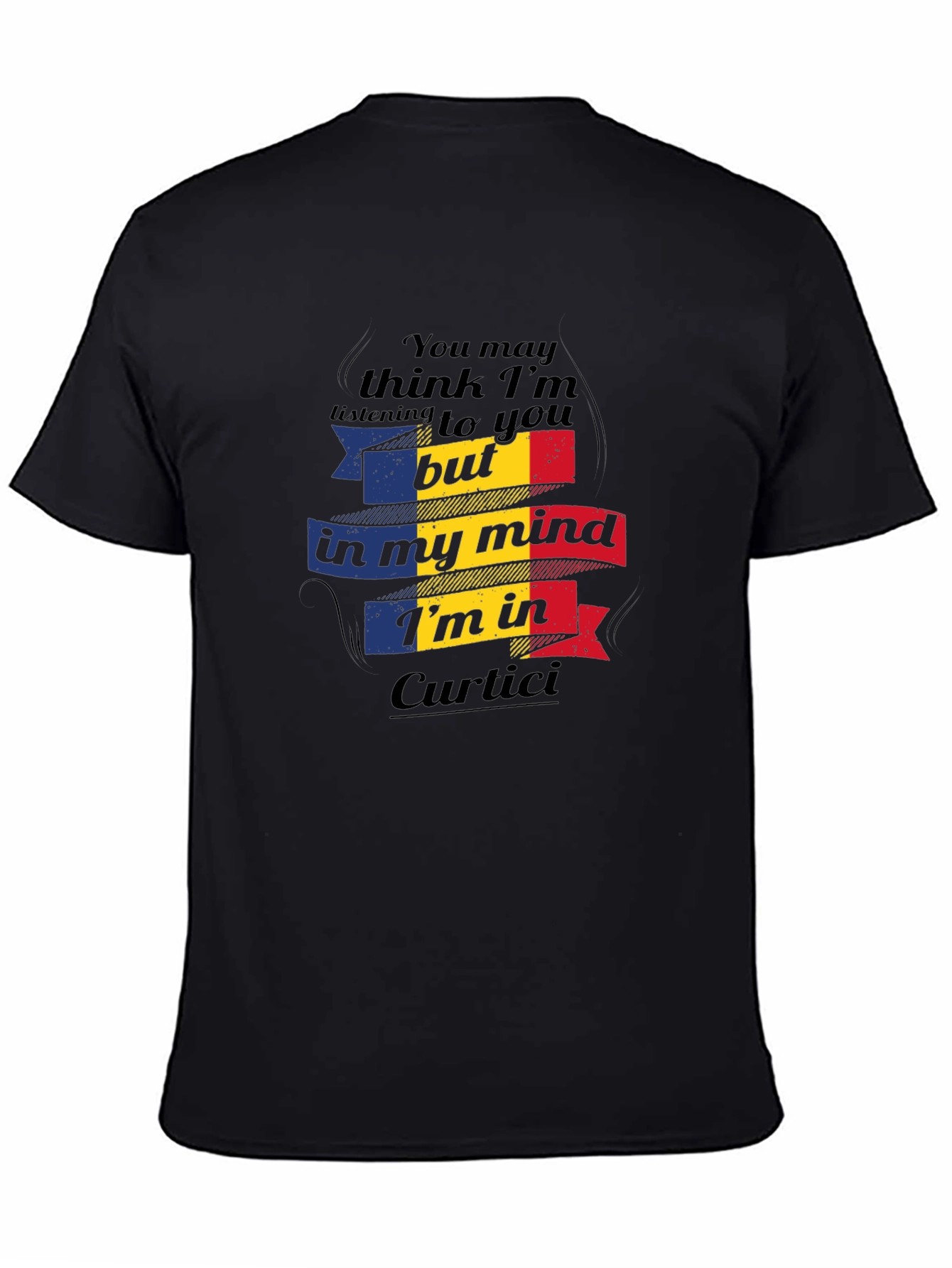 Romania Curtici Mind T-Shirt - Black