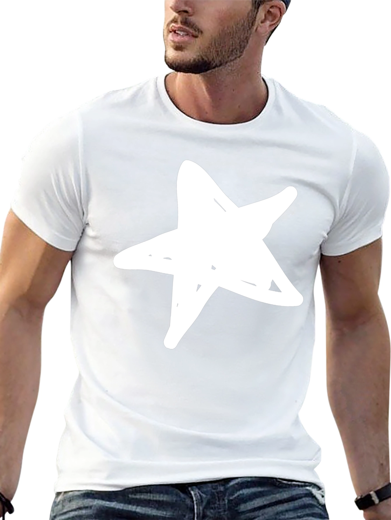 Bold Star Graphic Black T-Shirt
