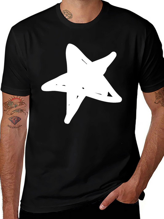 Bold Star Graphic Black T-Shirt