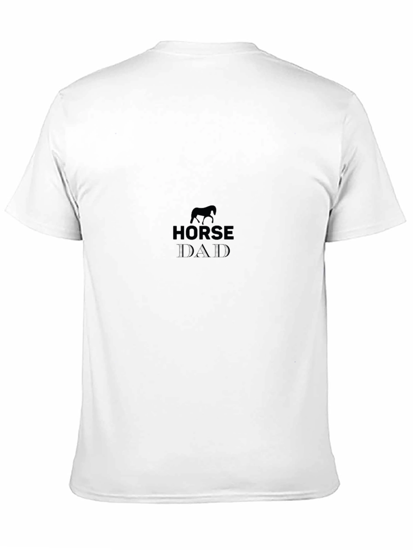 Horse Dad Graphic T-Shirt - Black