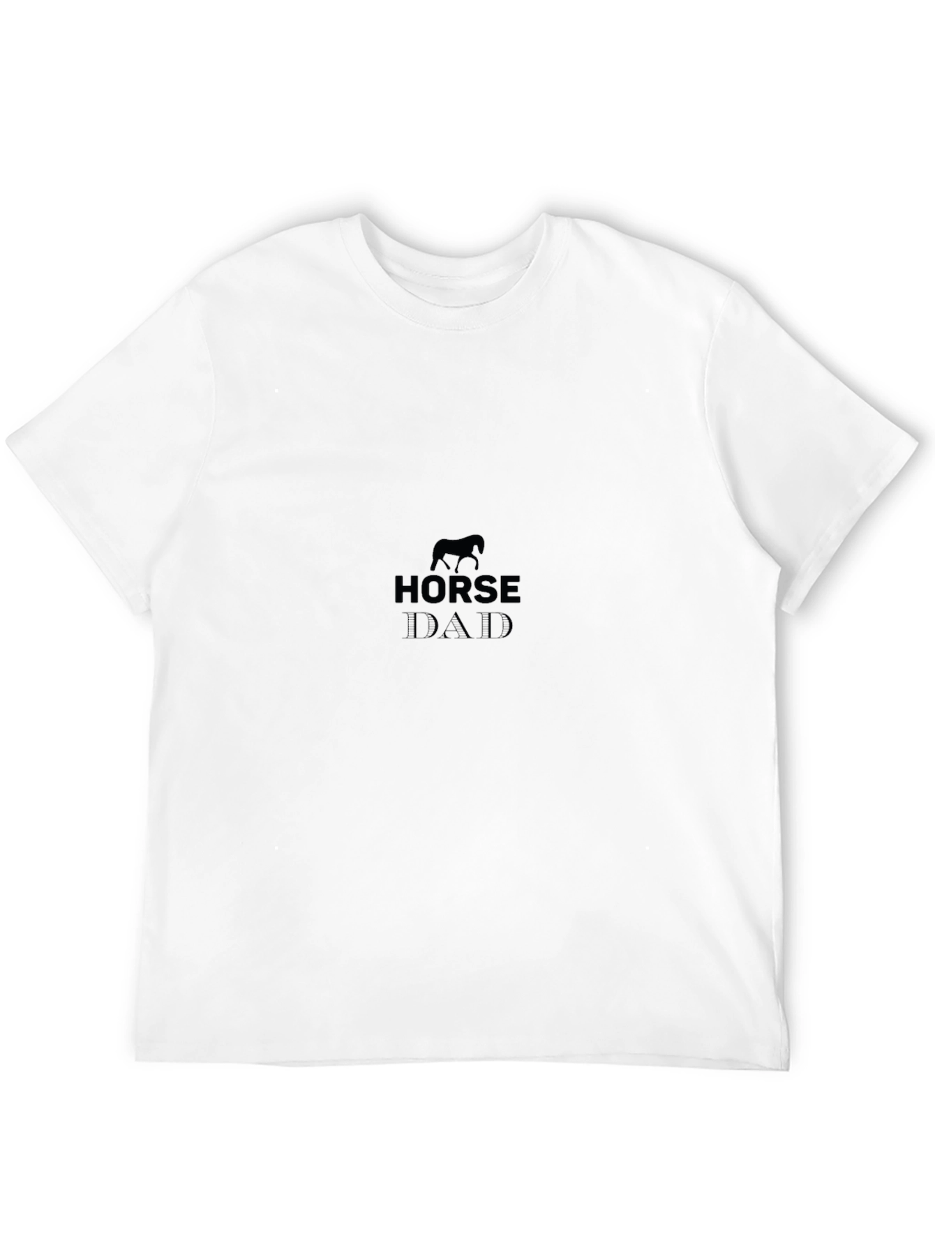 Horse Dad Graphic T-Shirt - Black
