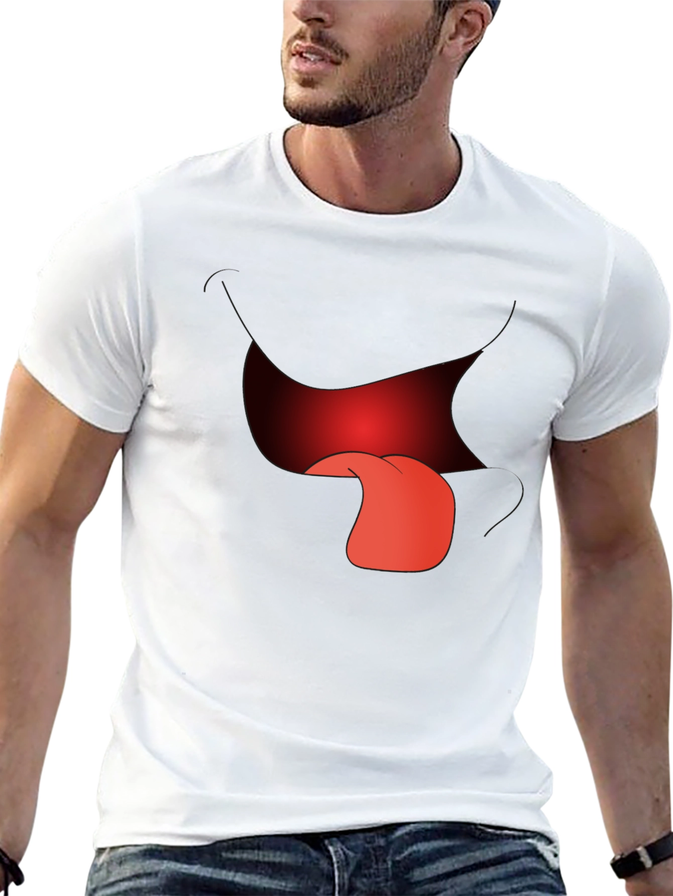 Funny Cartoon Mouth T-Shirt